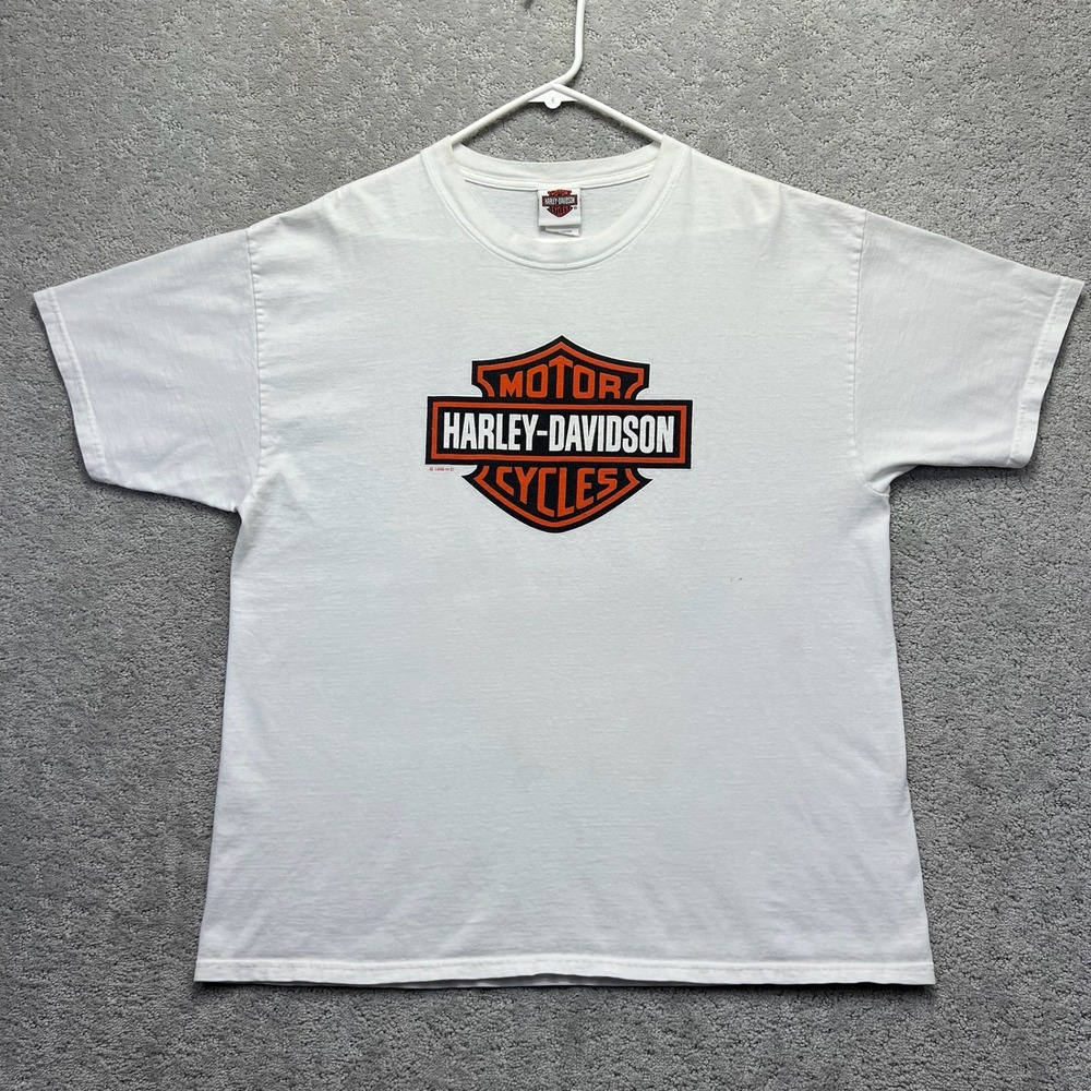 VINTAGE T Shirt XL White 1996 Harley Davidson Grand Canyon Prescott Arizona 90s